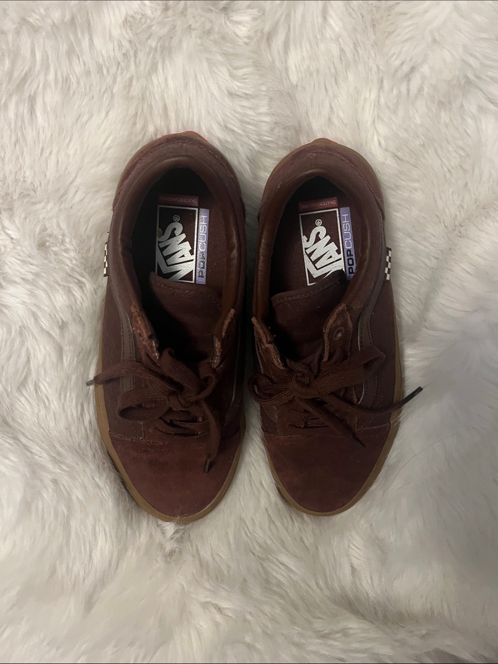 Vans Men’s Brown Suede Low-Top Skate Sneakers